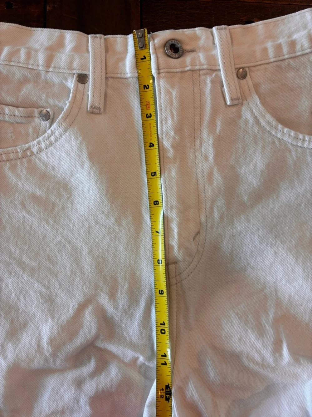 Levi's White Denim Jean Shorts